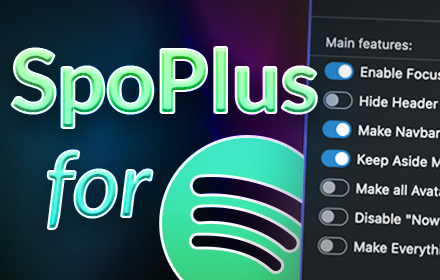 SpoPlus - Edit Spotify Theme & Settings small promo image