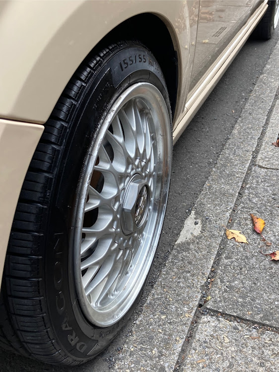 アルトラパンのラパン乗りと繋がりたい・ホイール交換しました・BBS・自己満足に関するカスタム事例の投稿画像6枚目