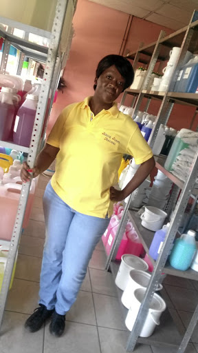 Boitumelo Mabowe, owner of Serene Soaps and Trading, which produces industrial soaps and detergents.