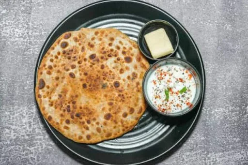 2 Aloo Paratha With Raita And Pickle