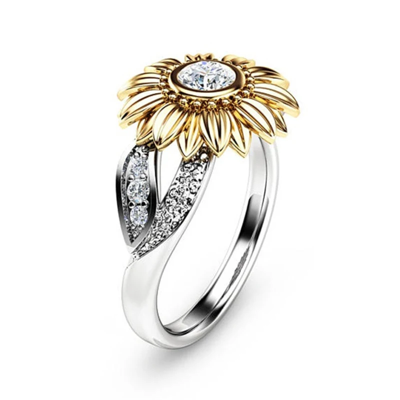 Title 5, 18K Gold-plated Chrysanthemum Sunflower Color S...