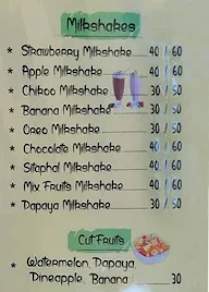 M.K Fast Food & Juice Center menu 2