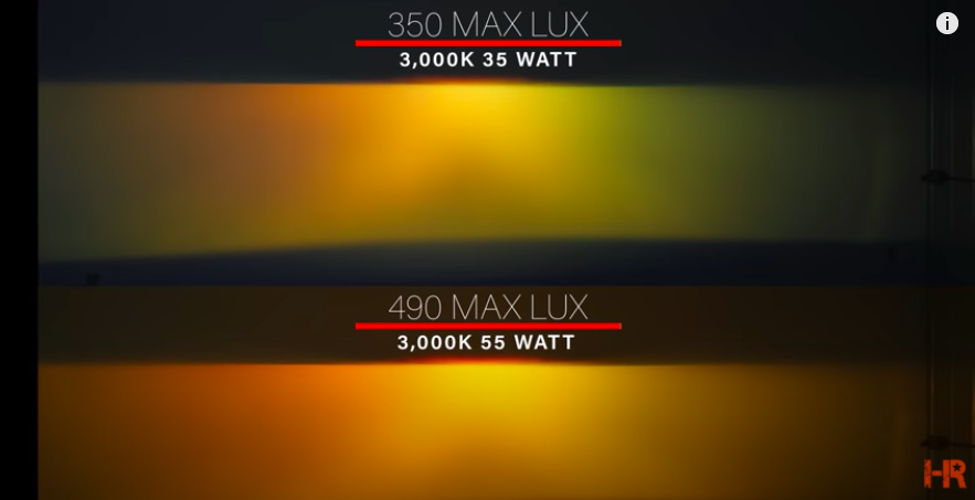 35w or 55w, Which is Brighter? Color Shift and Lux Explained