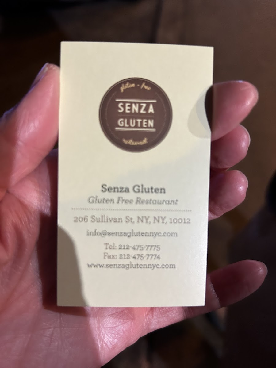 Gluten-Free at Senza Gluten By Jemiko Restaurant