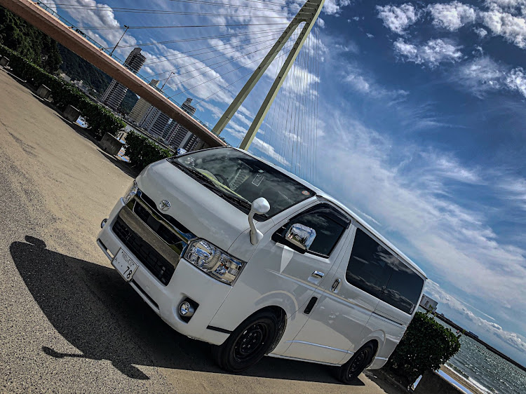 ハイエースバンのマリーナシティ・200系ハイエース・洗車・６月も宜しくお願いします・ドライブに関するカスタム事例の投稿画像7枚目