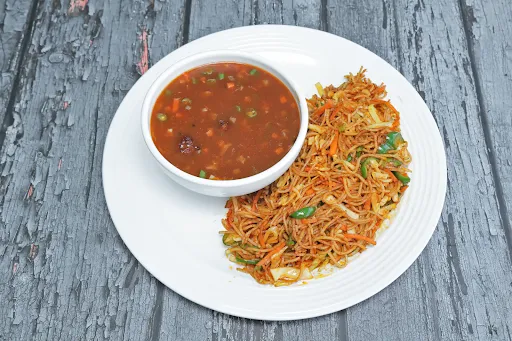 Veg Manchurian Schezwan Noodles Bowl