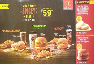 McDonald's menu 