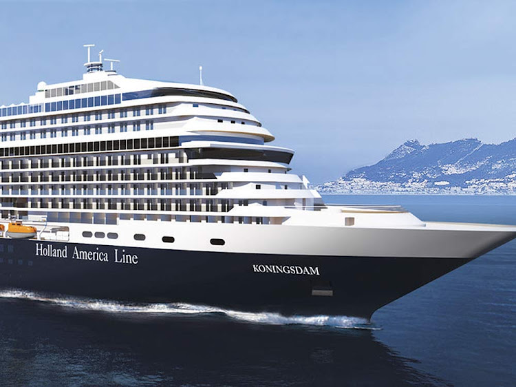 Holland America Line's Koningsdam carries 2,650 passengers on itineraries in the Mediterranean and Caribbean.