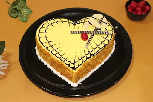 Butterscotch Heart Cake