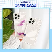 Ốp Lưng Iphone Trong Lượn Sóng Lông Vũ 6/6Plus/6S/6Splus/7/7Plus/8/8Plus/X/Xs/11/12/13/Pro/Max/Plus/Promax Shincase