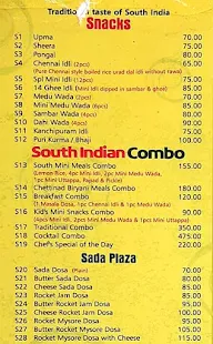 Dosa Plaza menu 1