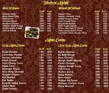 Tadka And Grill menu 