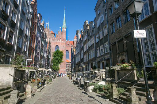 Old-Gdansk-historic-street.jpg - A Viking Sun shore excursion took guests down a historic street in Old Gdansk, Poland. 