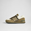 junya watanabe man x new balance suede ml574 khaki & off white