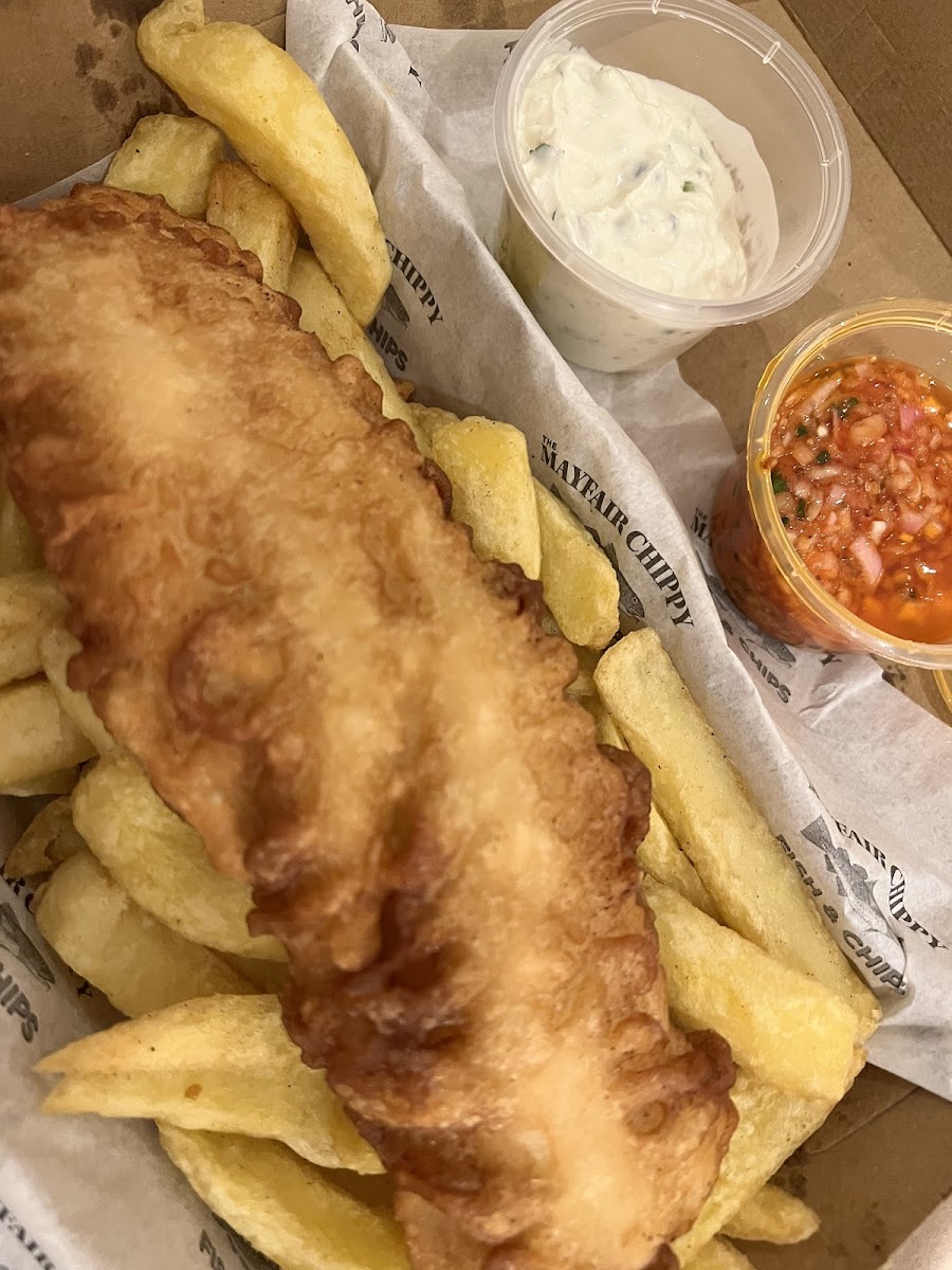 Gluten-Free Fries at The Mayfair Chippy