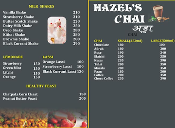 Hazel's Chai Adda menu 