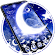 Blue Moon Lightning Star Gravity Theme icon