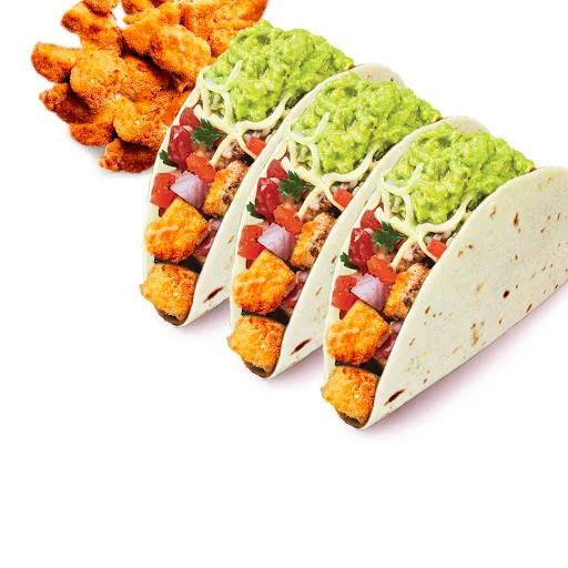 Crispy Peri Peri Chicken Tacos (3 Pcs)