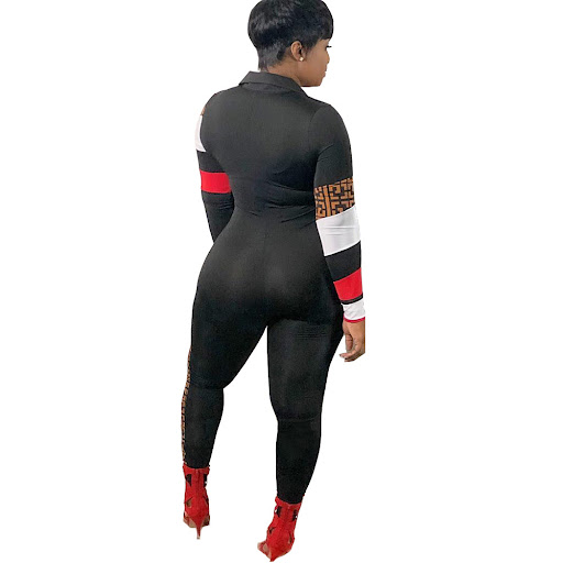 Title 8, Womens Fashion Casual Sports Jumpsuit Printed ...