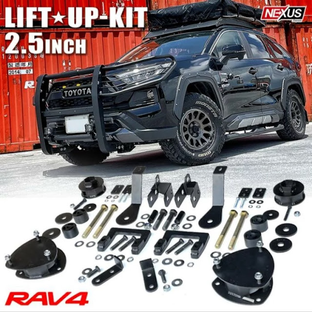 RAV4 MXAA54 4WD 1.5インチ リフトアップスプリングkit画像は他車種のものとなります