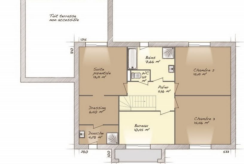  Vente Terrain + Maison - Terrain : 800m² - Maison : 160m² à Guignicourt (02190) 