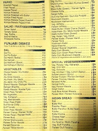 Hotel Shabri menu 4