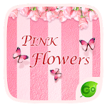 Pink Flowers GO Keyboard Theme Apk