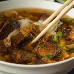 Beef Brisket Rice Noodle in Soup