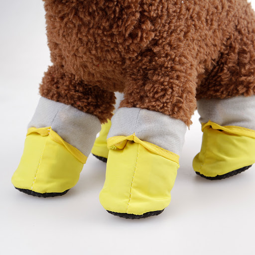 Title 6, Soft bottom pet rain boots protect paws from ra...