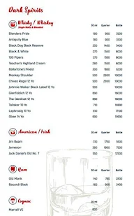 Harry's Bar + Cafe menu 2