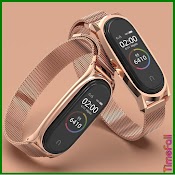 Dây Đeo Nam Châm Plus Miband 4, Miband 3 Chính Hãng Mijobs, Dây Đeo Thay Thế Mi Band 4, 3 Nam Châm Viền Cong Plus