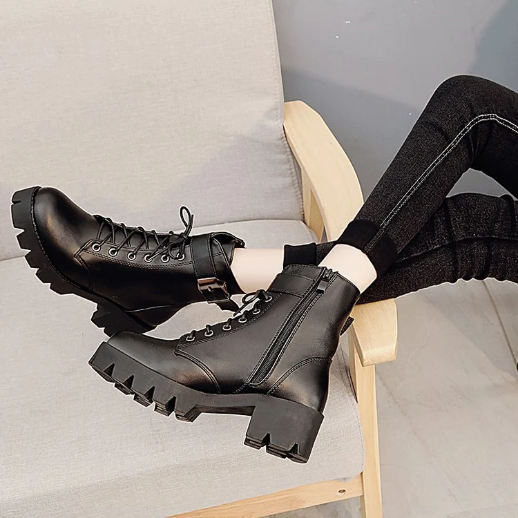 Title 6, Bottines femme imperméables à plateforme, talon...