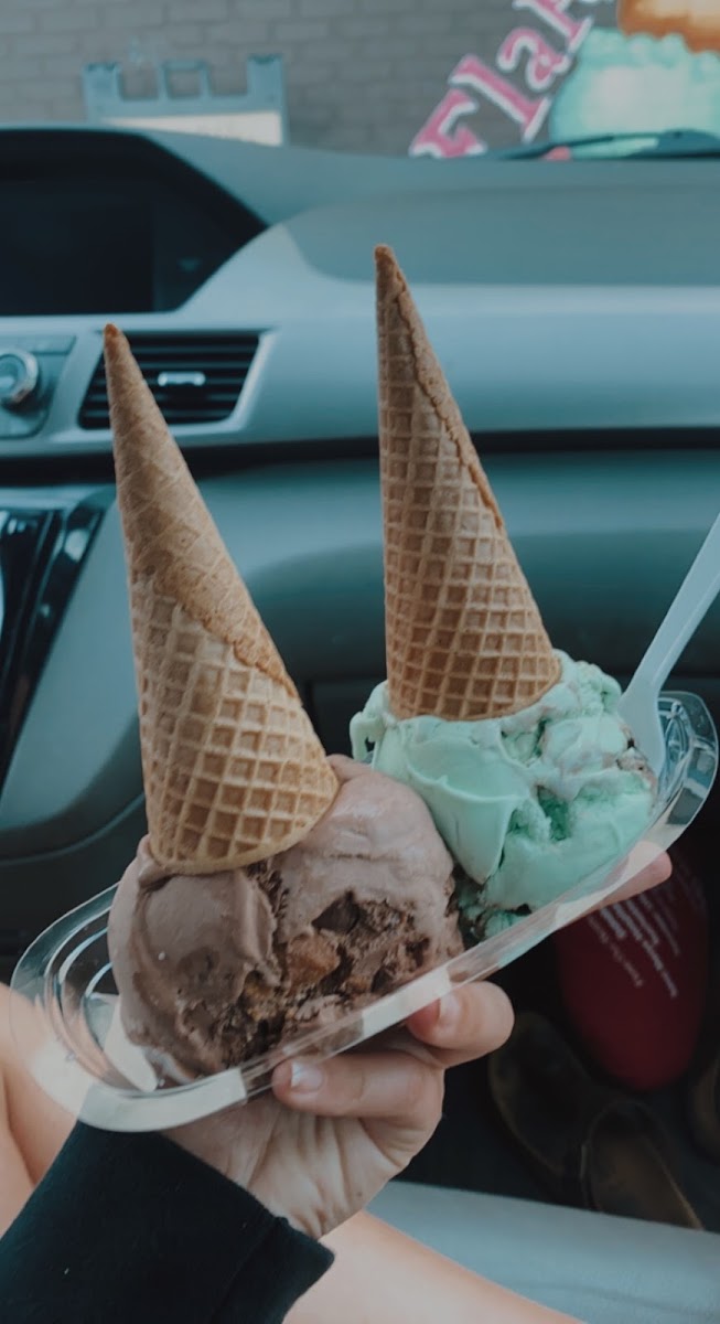 Gluten-Free Ice Cream Cones at Flapdoodles Ice Cream