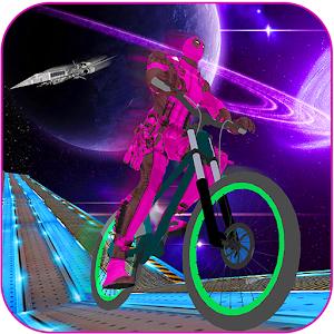 Download Superheroes BMX Bicycle: Impossible Space Tracks For PC Windows and Mac