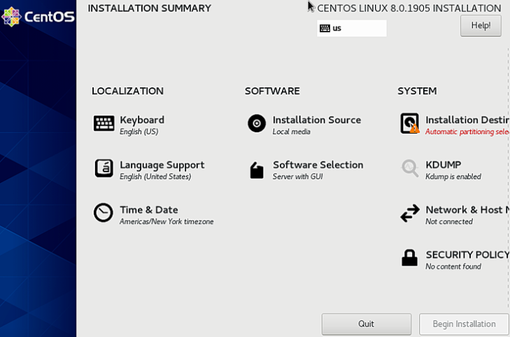 how to install centos 8 desktop & the new features of centos8