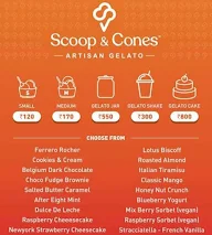 Scoop & Cones - Artisan Gelato menu 1