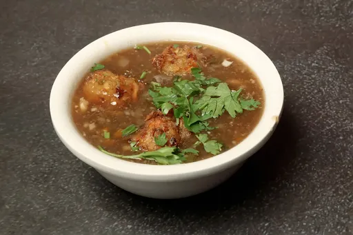 Veg Manchurian Soup