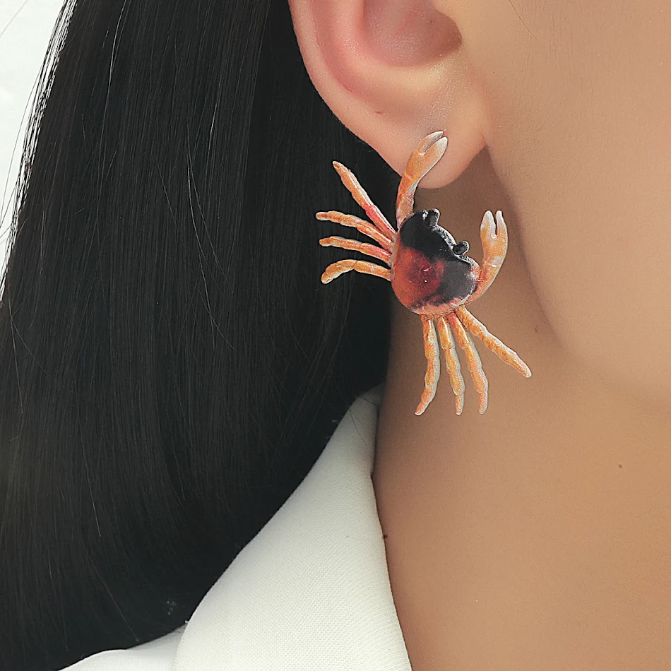 Gepersonaliseerde Krab Oorbel Ketting Set