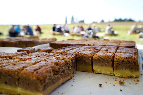 Tarte aux noix et châtaignes.