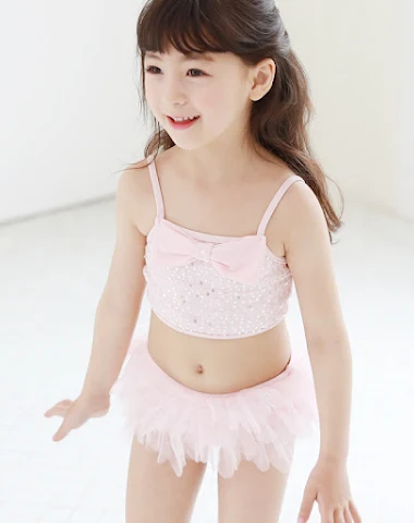 Meisjes badpak met kanten rok, baby - 3