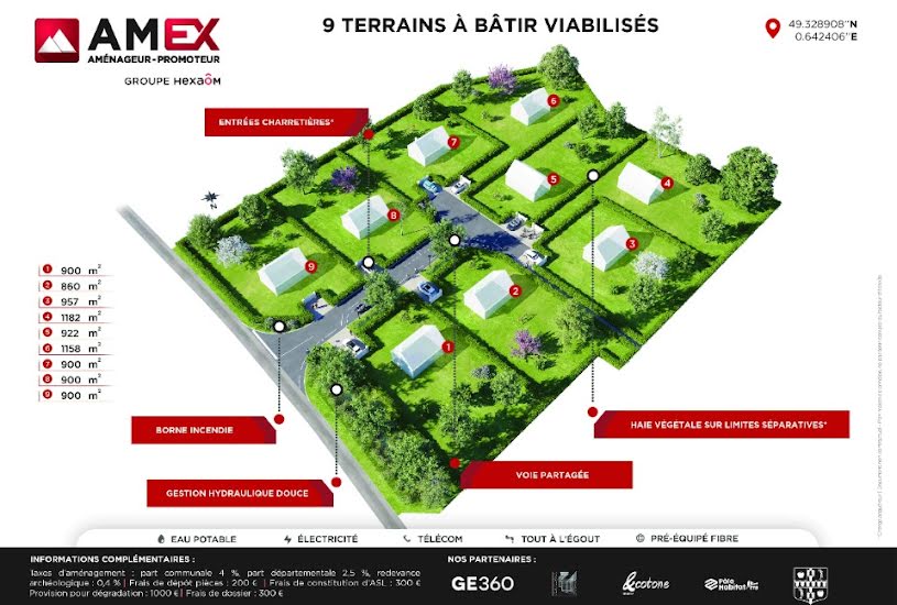  Vente Terrain à bâtir - 1 158m² à Appeville-Annebault (27290) 