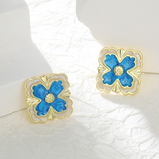 Title 4, Camellia Earrings for Women, Light Luxury, Nich...