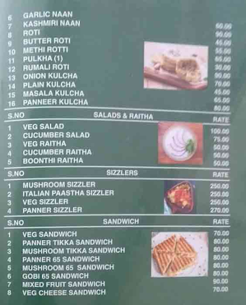 Sri Sindhu Bhavan - Jawahar Nagar menu 