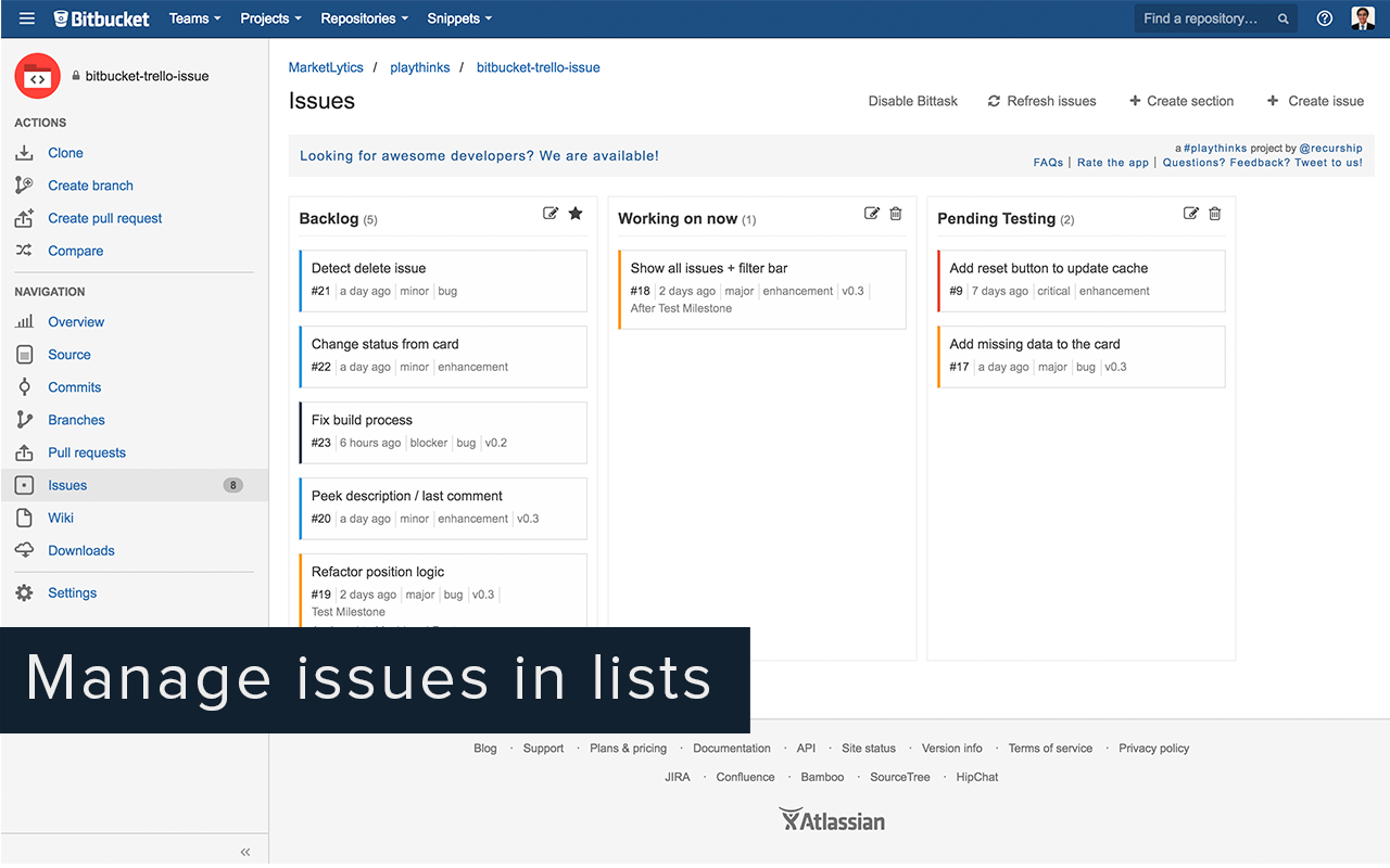 Bittask for Bitbucket Preview image 3