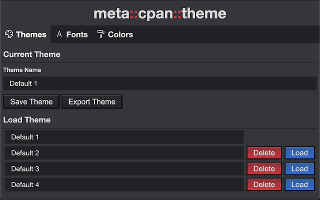 meta::cpan::theme chrome extension