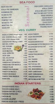 Thalassery Restaurant menu 2