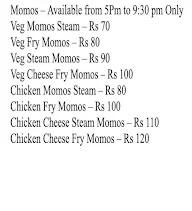 Sai Momos menu 1