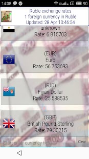 Chilean peso euro exchange rate