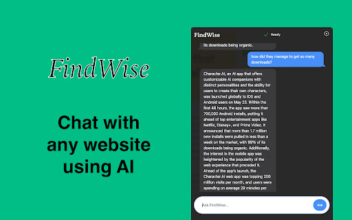 FindWise: ChatGPT powered AI search assistant