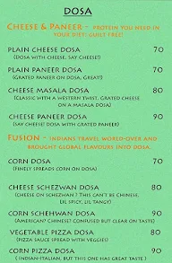 Aasa Dosa menu 2